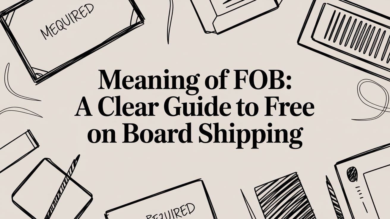meaning of fob: A Clear Guide to Free On Board Shipping