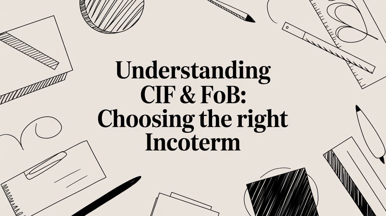 Understanding cif & fob: Choosing the Right Incoterm