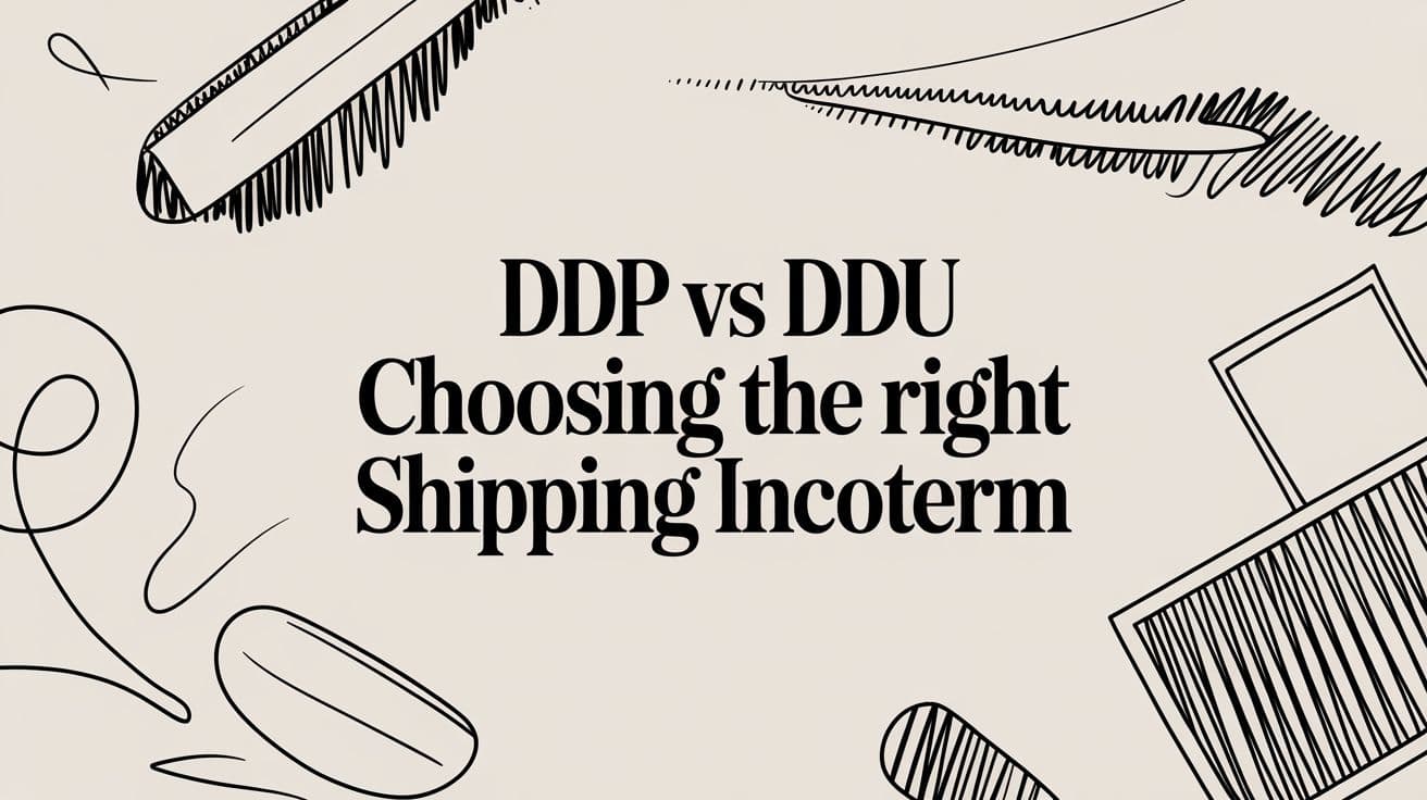 DDP vs DDU Choosing the Right Shipping Incoterm