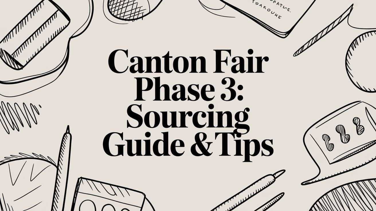 canton fair phase 3: Sourcing Guide & Tips