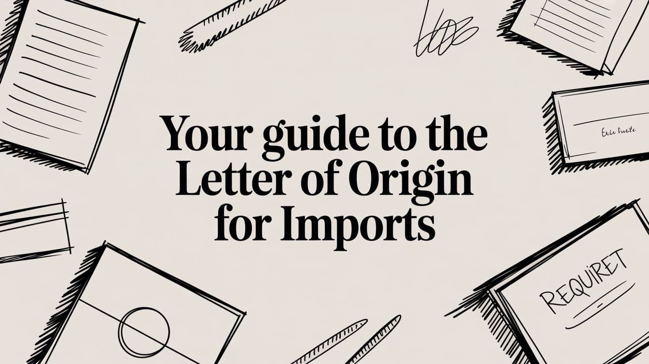 Your Guide to the Letter of Origin for Imports