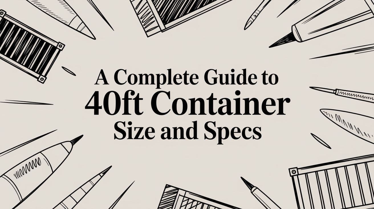 A Complete Guide to 40ft Container Size and Specs