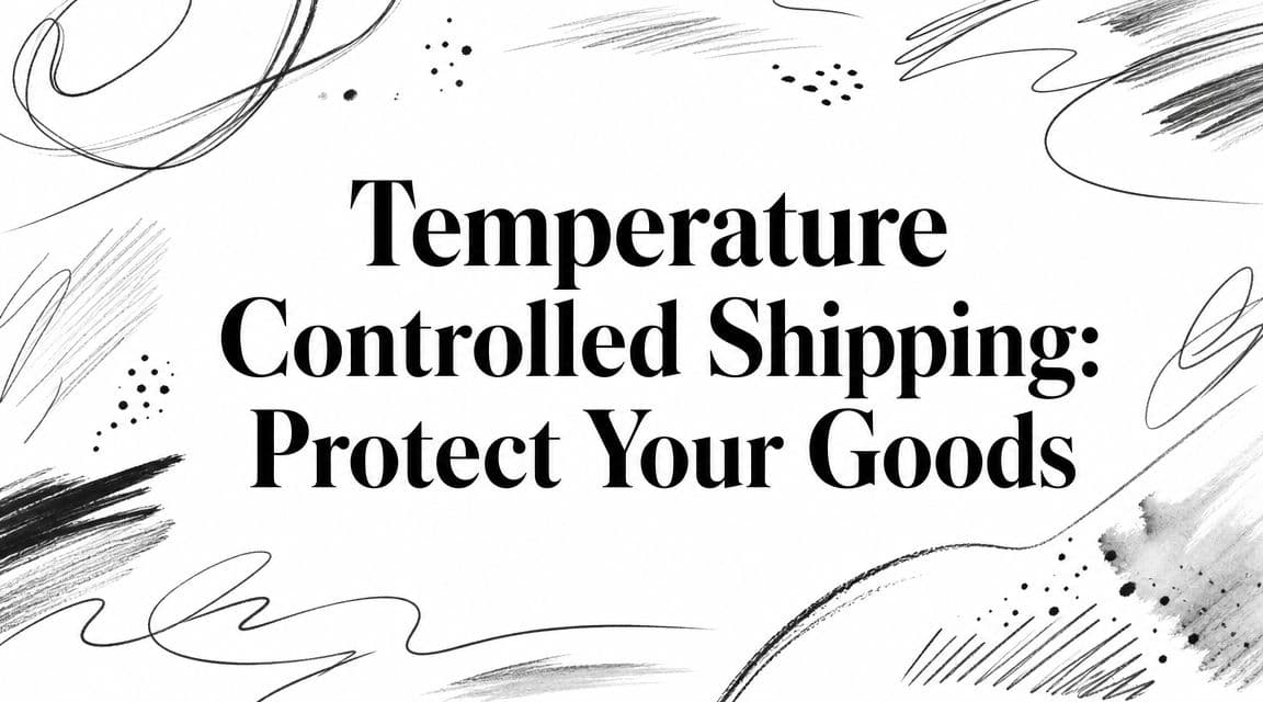 Temperature Controlled Shipping: Protect Your Goods