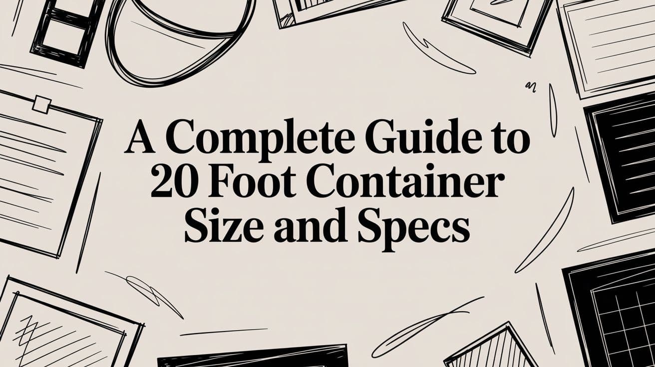 A Complete Guide to 20 Foot Container Size and Specs
