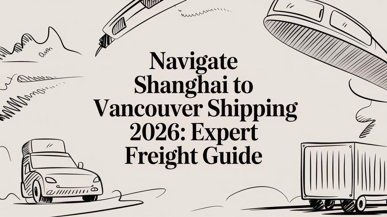 Navigate Shanghai to Vancouver Shipping 2026: Expert Freight Guide