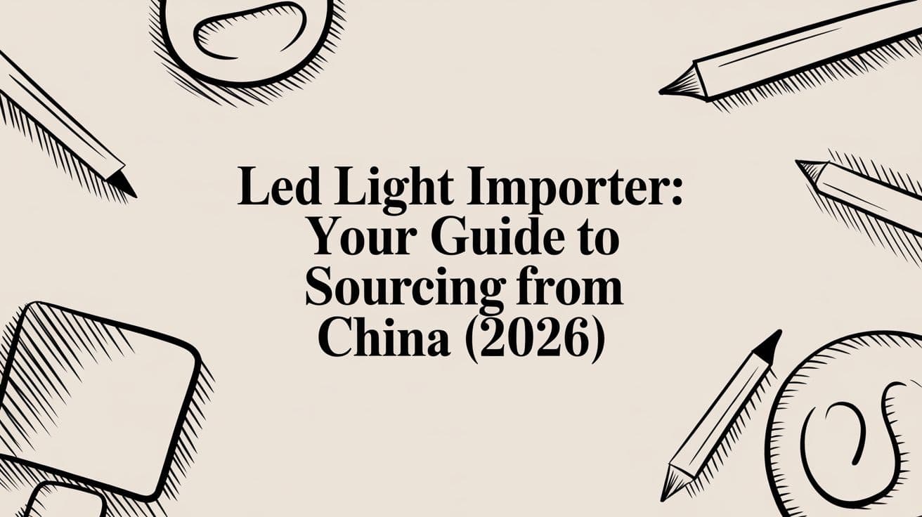 LED Light Importer: Your Guide to Sourcing from China (2026)