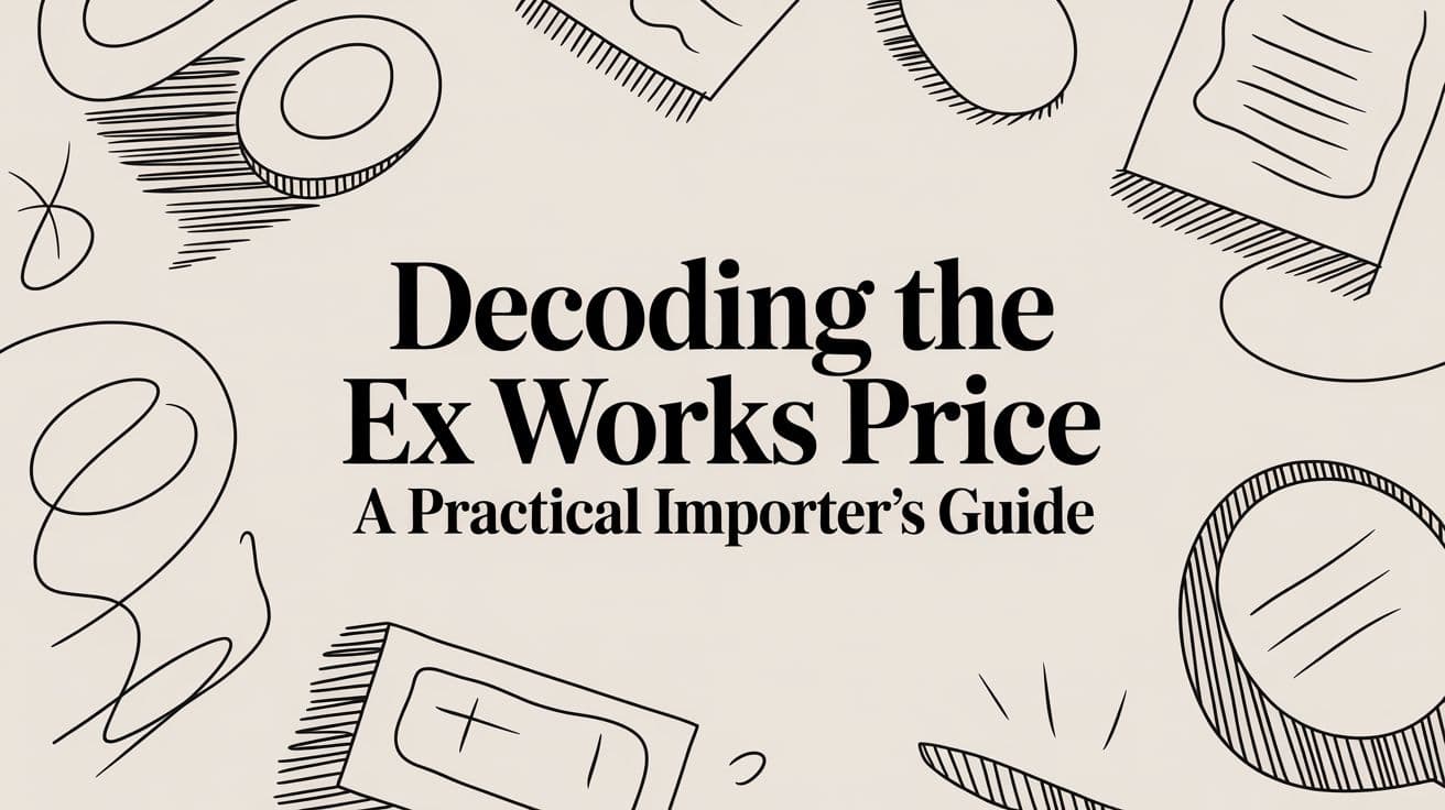 Decoding the Ex Works Price A Practical Importer's Guide