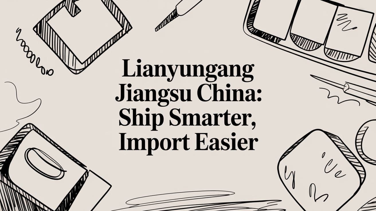 Lianyungang Jiangsu China: Ship Smarter, Import Easier