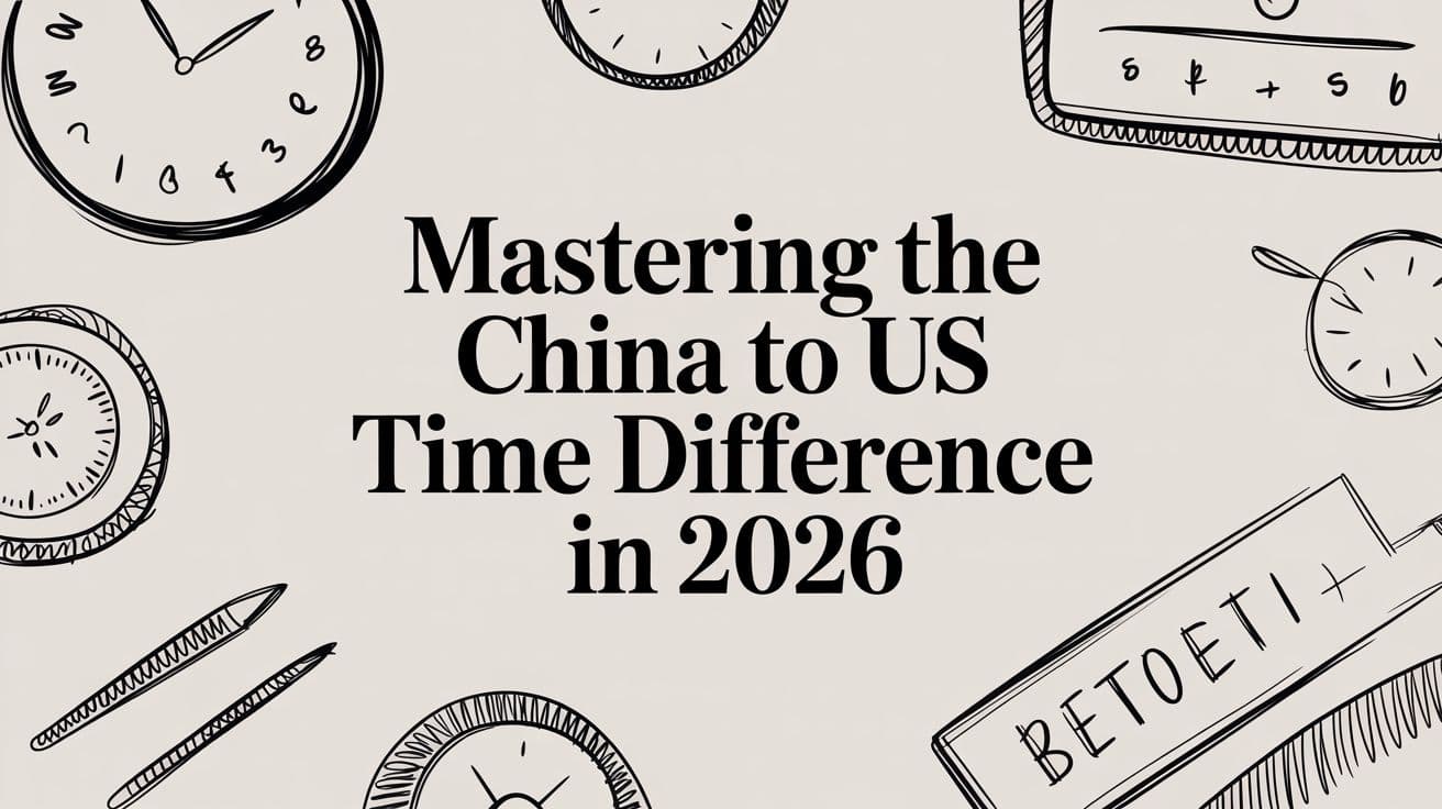 Mastering The China To US Time Difference in 2026