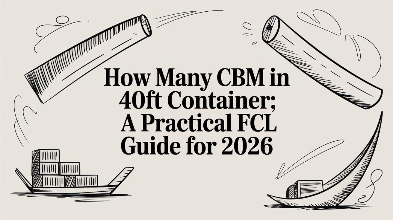 How many cbm in 40ft container: A Practical FCL Guide for 2026