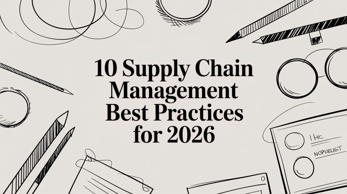 10 Supply Chain Management Best Practices for 2026