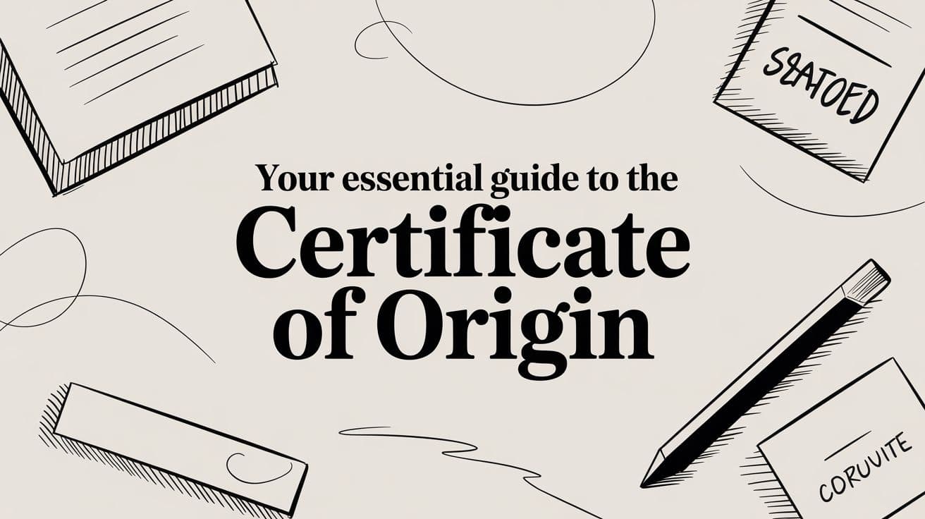 Your Essential Guide to the Certificate of Origin